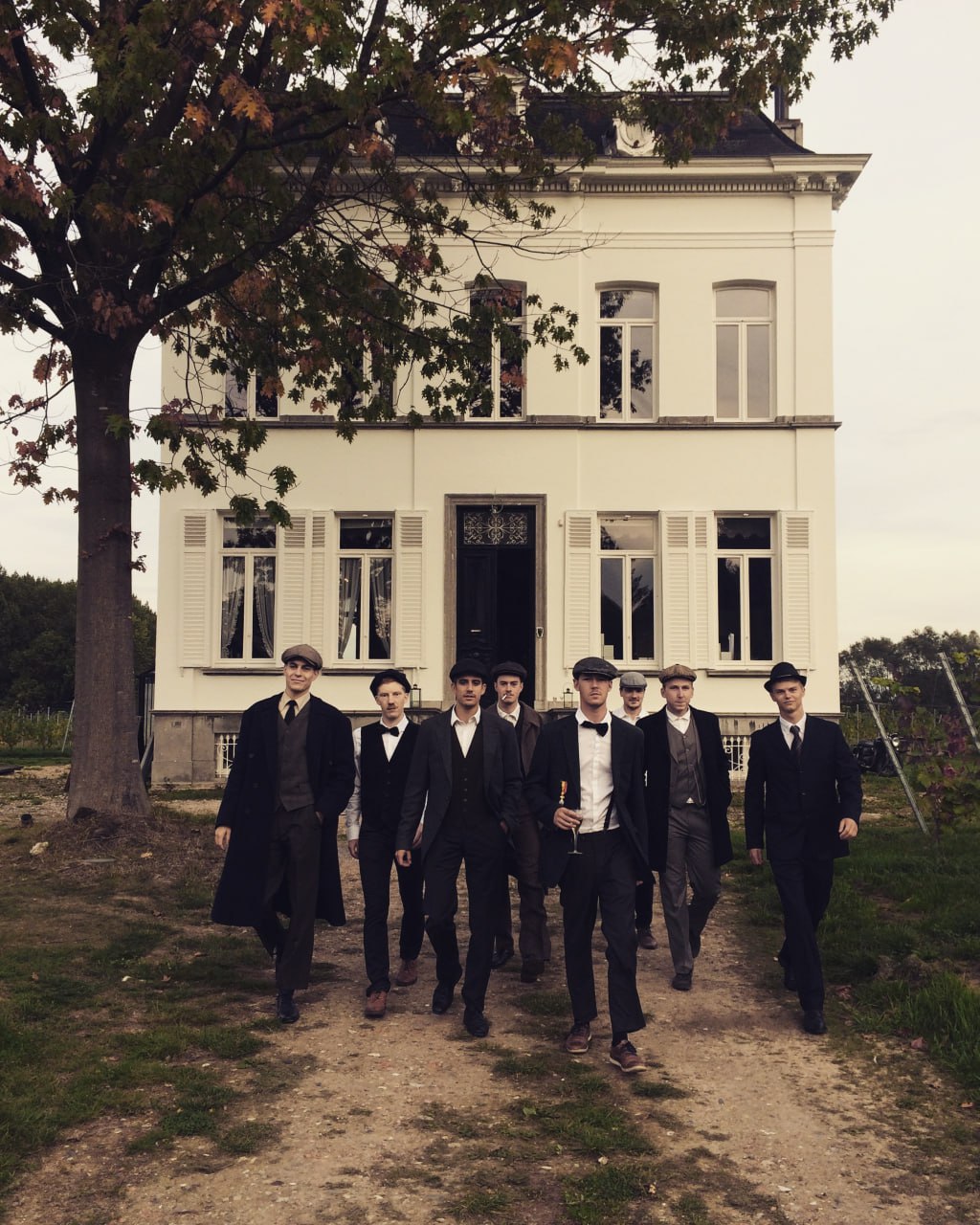 Groepsfoto vintage stijl